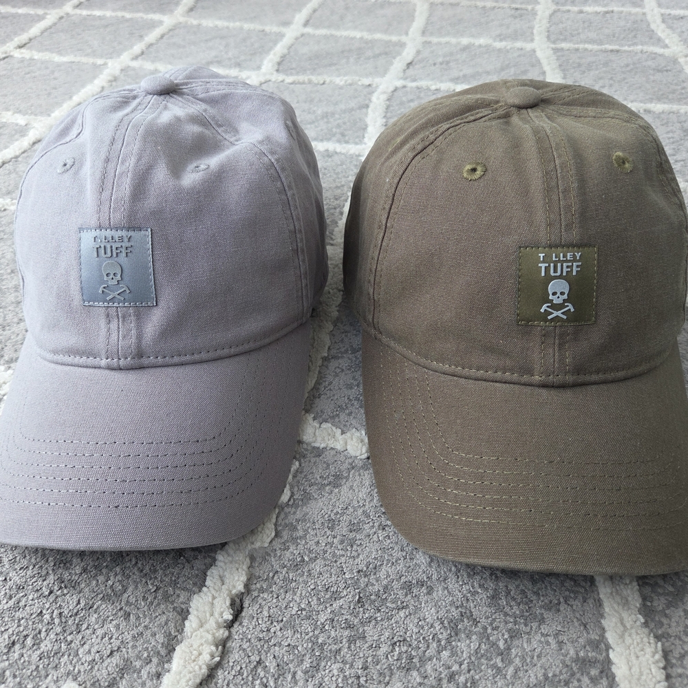 2for1 Tilley Tuff Cotton Baseball Cap - Gray and Green
